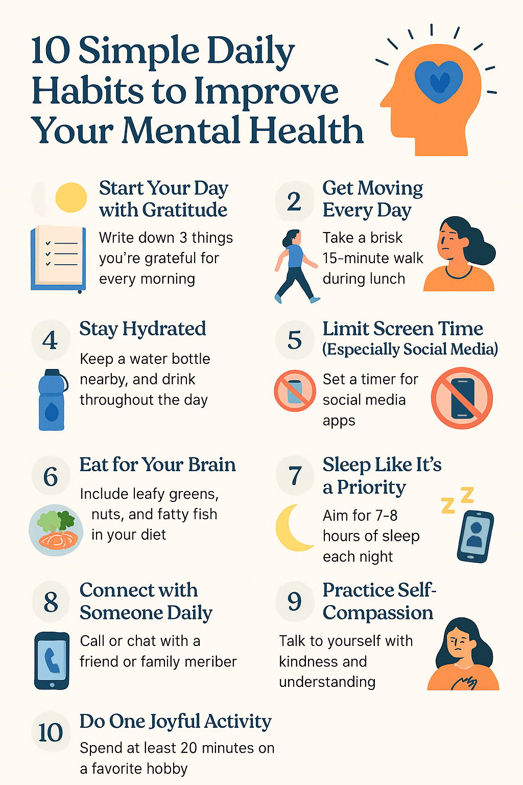 10 Simple Daily Habits to Improve Your Mental Health