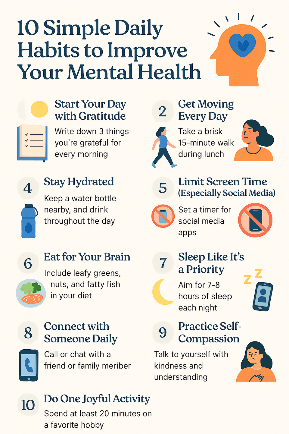 10 Simple Daily Habits to Improve Your Mental Health