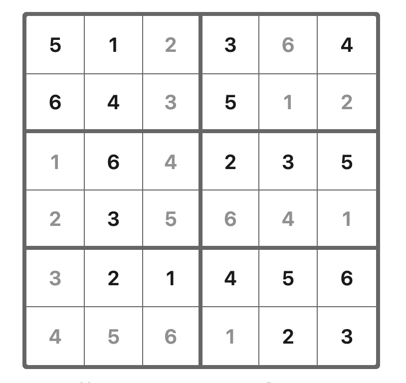 LinkedIn Games Answers - Mini Sudoku - December 1, 2025 (#112)