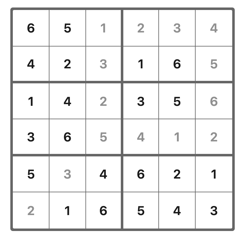 LinkedIn Games Answers - Mini Sudoku - December 2, 2025 (#113)