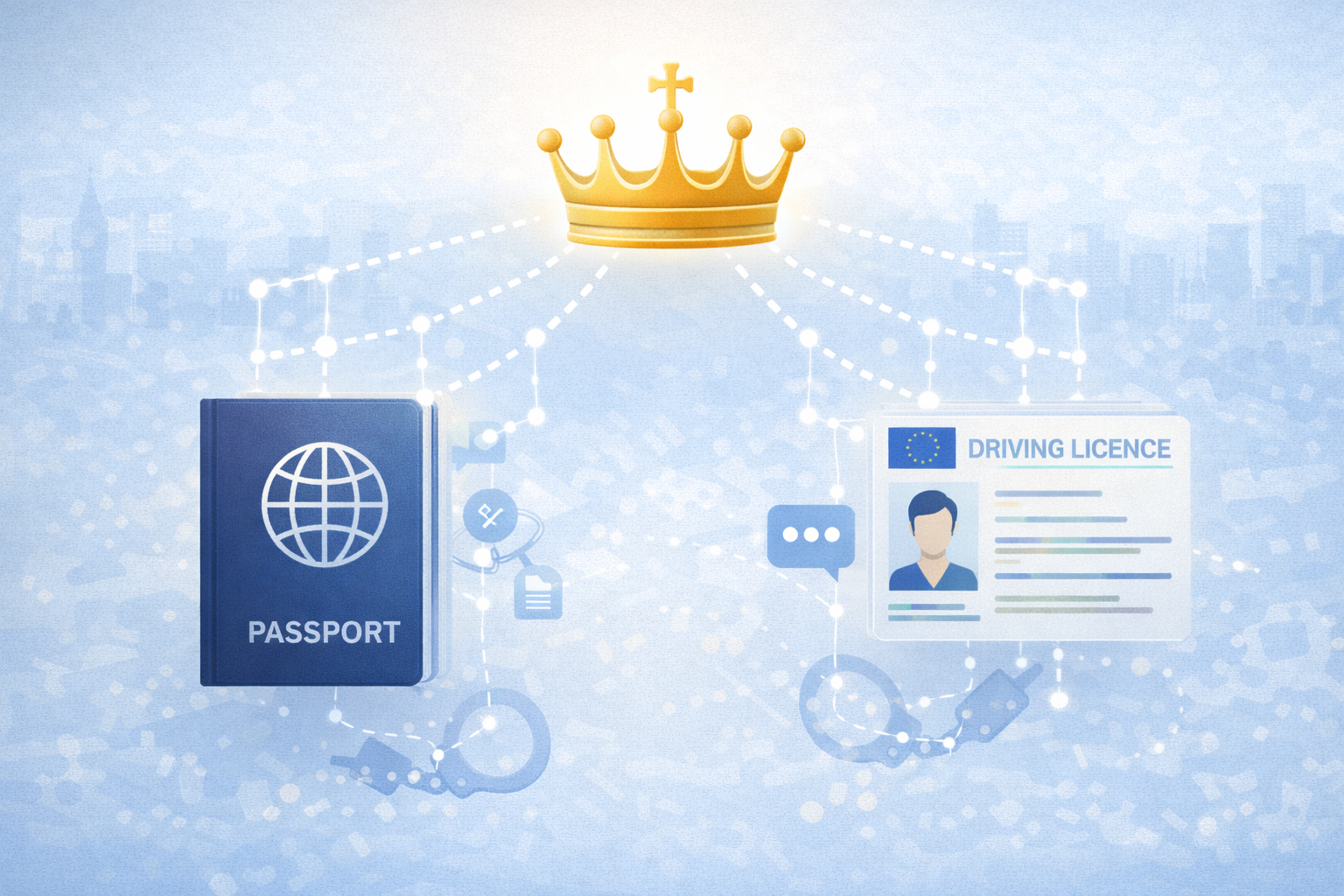 The British Queen never Need a Passport or Driving Licence