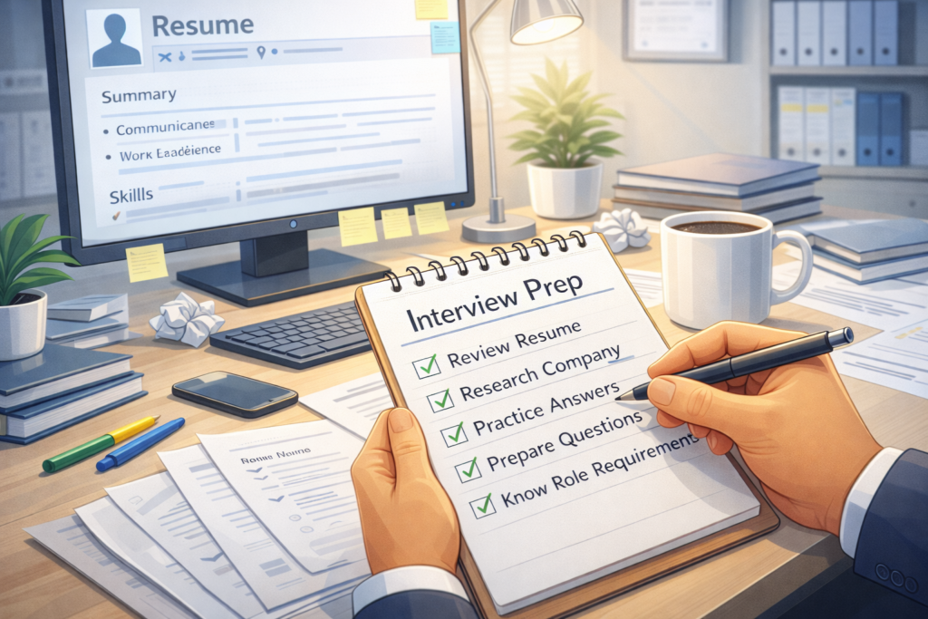 interview preparation checklist