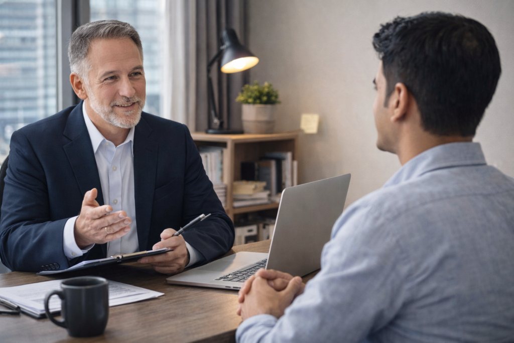 professional mock interviews session with mentor