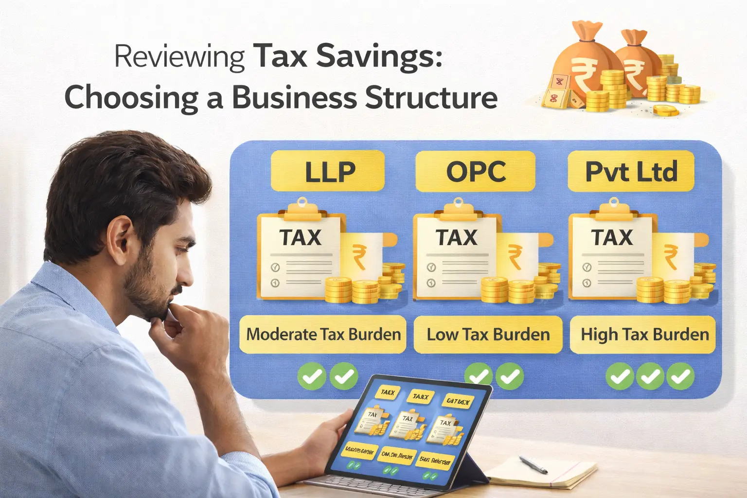 reviewing business structure tax savings