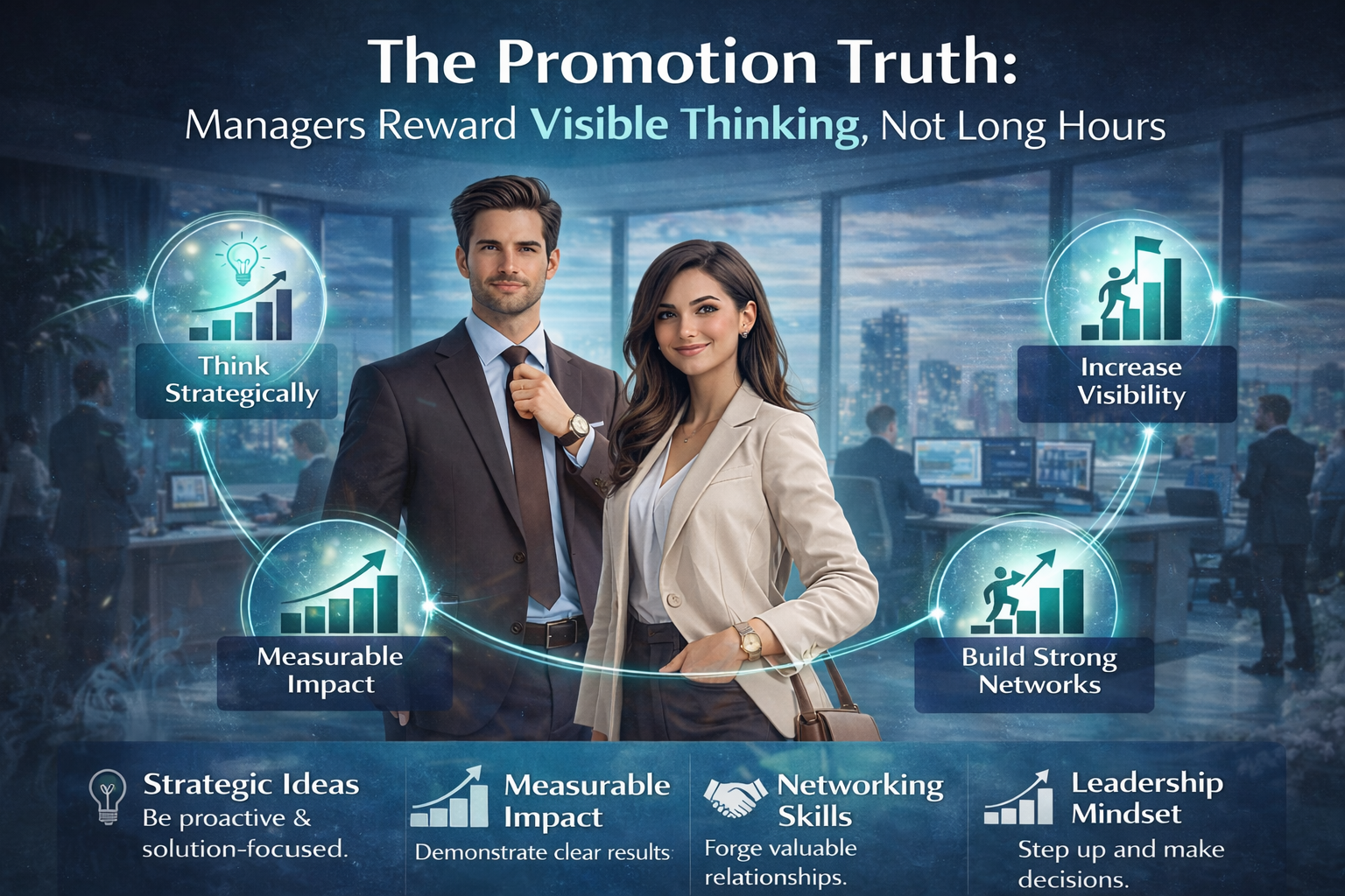 the promotion truth managers reward visible thinking, not long hours