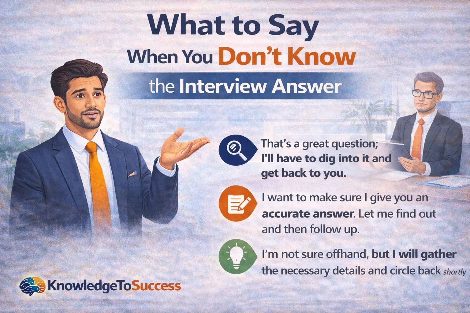 What to Do If You Don’t Know the Answer in an Interview