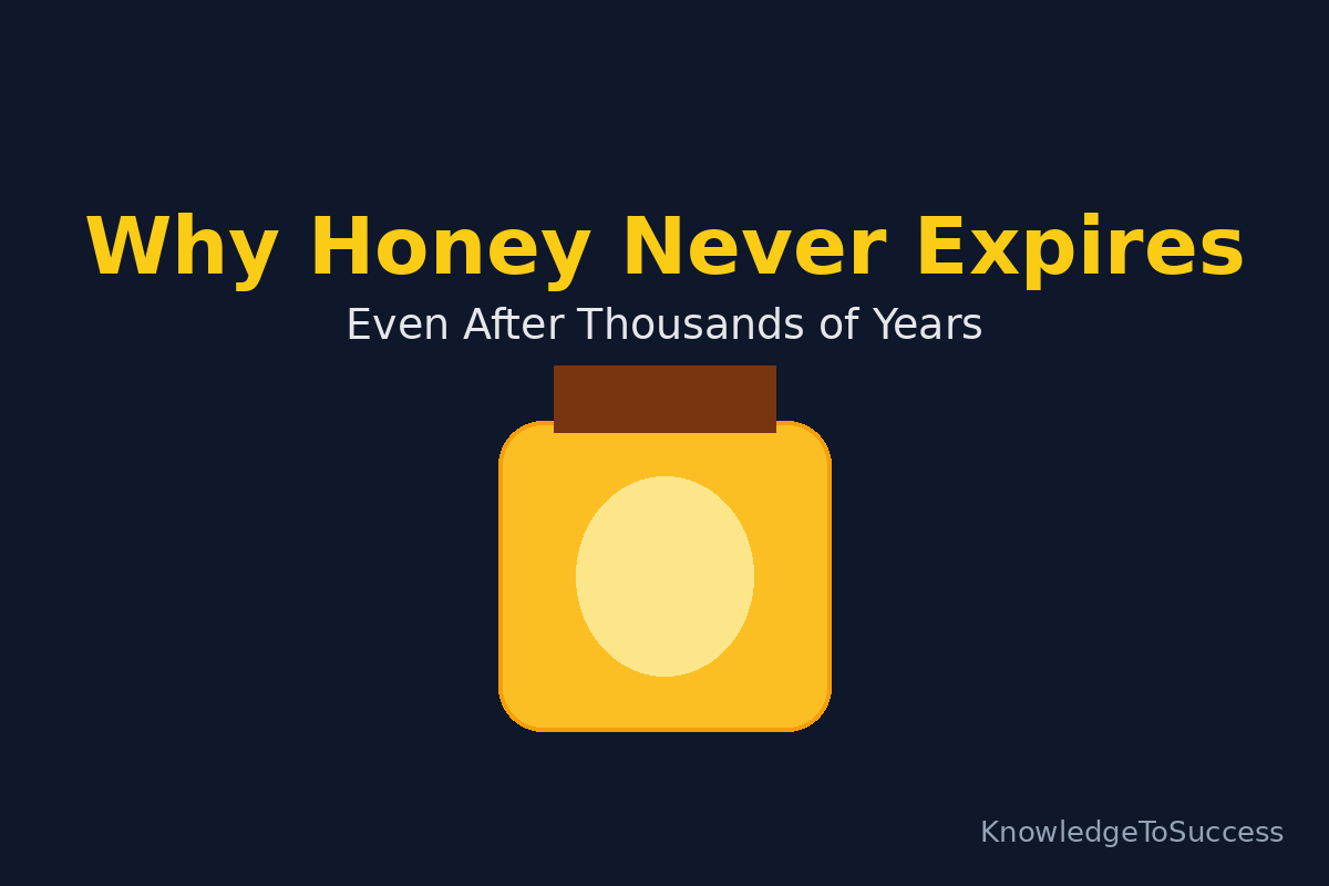 Honey never expires. Discover the science behind why honey lasts thousands of years and how ancient honey was found still edible.