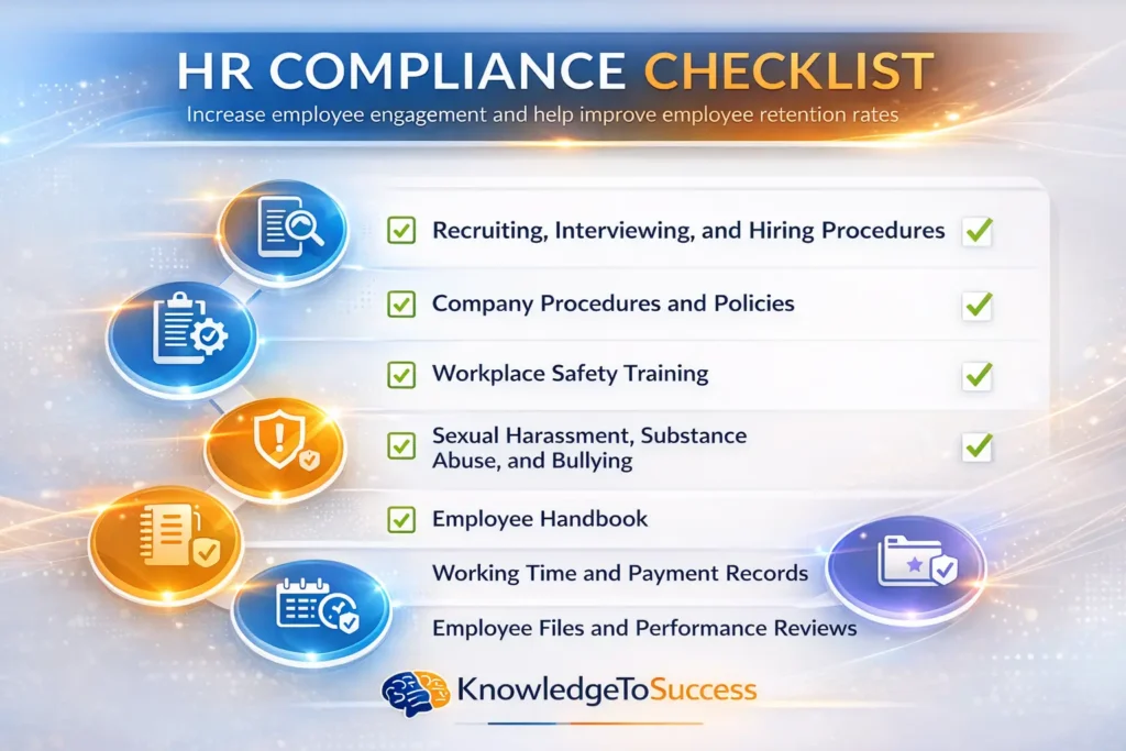 startup hr compliance checklist infographic