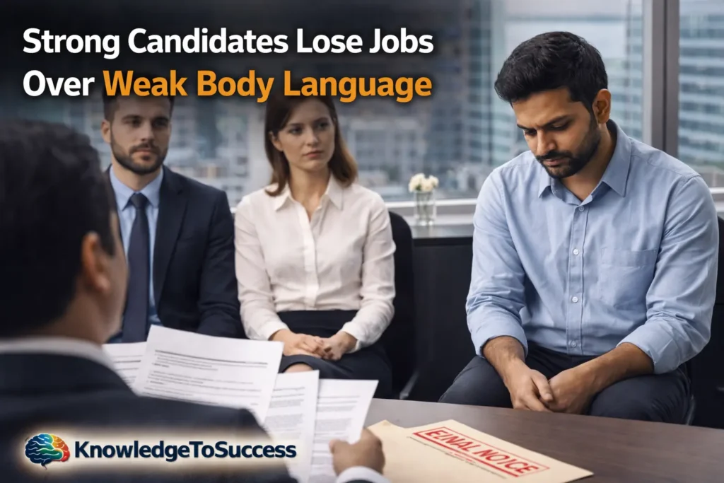 Why Great Answers Fail When Body Language Is Wrong strong candidates lose jobs over weak body language