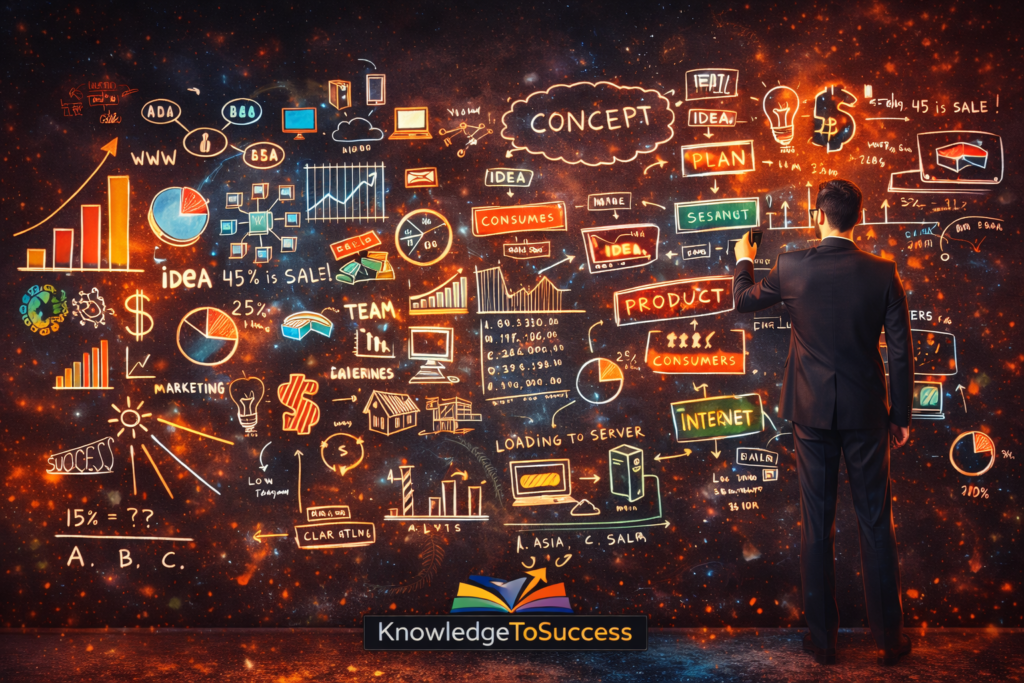 Startup Scaling Mistakes That Kill Growth Early businessman strategizing on startup growth