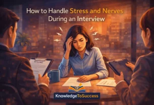 how to handle stress and nerves during an interview
