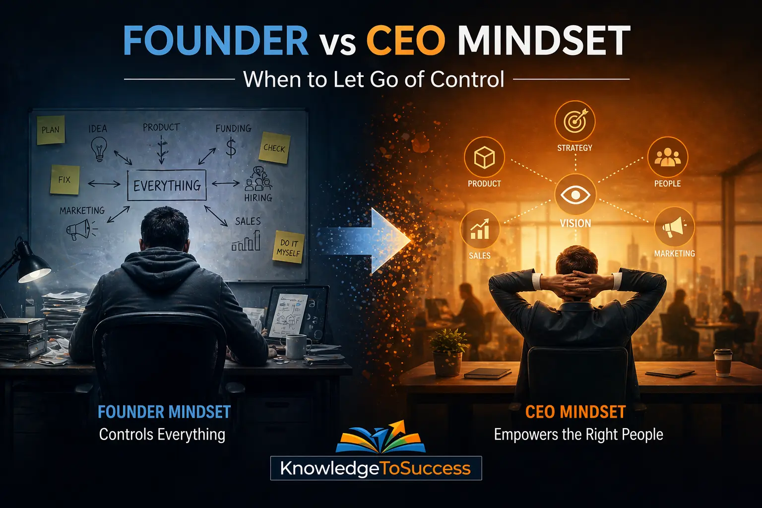 founder vs ceo mindset when to let go of control
