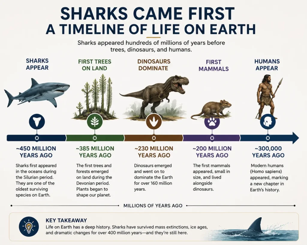 sharks came first a timeline of life
